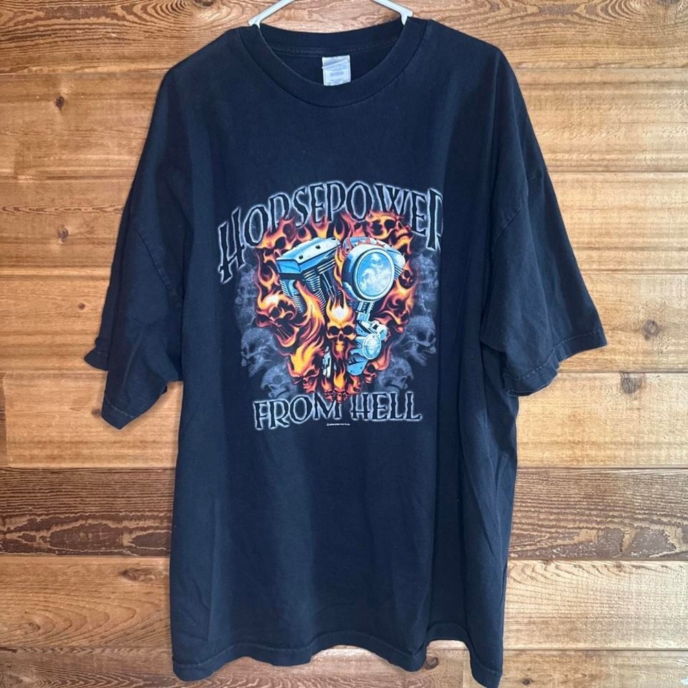 Black vintage 2000s Hopsedown From Hell tee